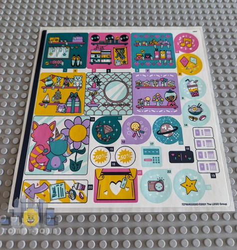 Lego friends aufkleberblatt - friends,