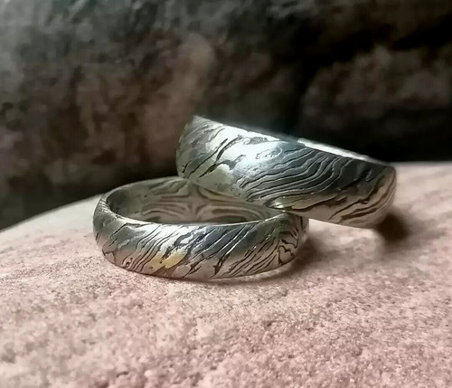 Trauringe mokume gane - mokume,