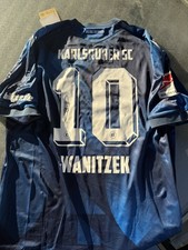 Karlsruher SC Trikot #10 Wanitzek Fußballgott Gr.XL   Neu und Signiert