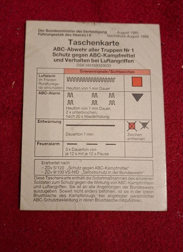 Bundeswehr taschenkarte - bundeswehr,