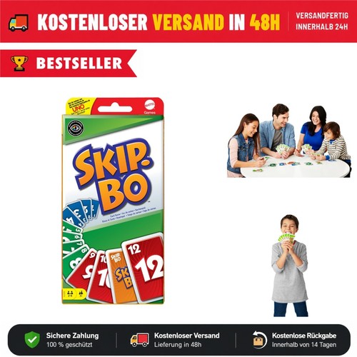 Skip kartenspiel für 6 - kartenspiel, 2-6