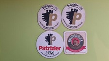 4 Bierdeckel Patrizier Bräu, 1 Philippsburger  Alkoholfrei bzw. Bellheimer