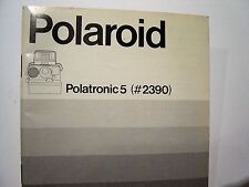 Polaroid Polatronic 5 (#2390) Bedienungsanleitung Gebrauchsanleitung