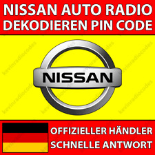 ✅NISSAN RADIO DEKODIEREN PIN