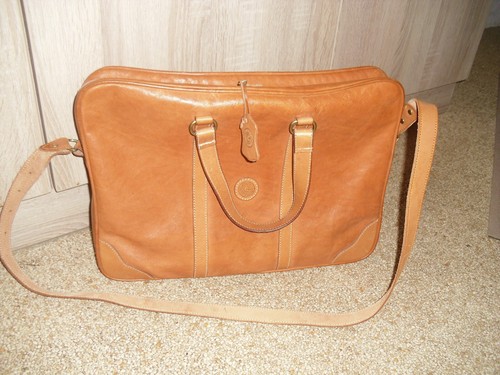 Echtleder tasche für akten - ,
