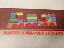 Toy Place Bunter Spiel und Lernzug Holzzug