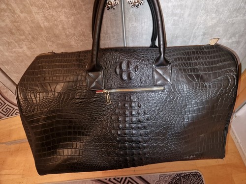 Leder schwarze tragetasche - leder,
