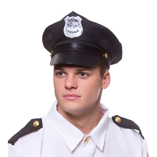 Schwarz polizei hut - schwarz,