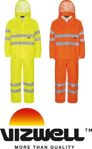 Warnschutz vizwell regenanzug - warnschutz,