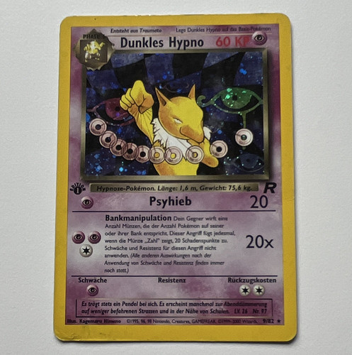 Pokémon tcg dunkles hypno - pokémon, 1