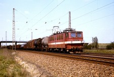 Original Dia DDR  Reichsbahn 242 029  bei Großdeuben , 1988