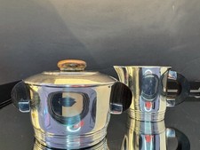 Ercuis Art Déco Milch- und Zuckerset, versilbert