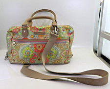 Oilily Handtasche Damen Umhängetasche Bag Damentasche gelb pink beige -21-