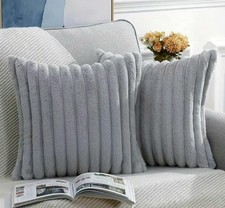 2 St Kissenhülle 45 x 45 grau