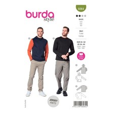 Burda Style Schnittmuster Nr. 6064 - Sweatshirt - Klassiker, Kapuze o. Halsbund