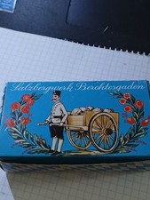Werbung Reklame Salzbergwerk Berchtesgarden 4 Salzstücke 60er Jahre