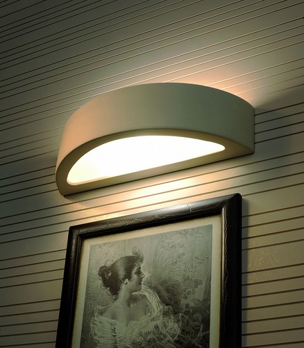 Keramik wandlampe bemalbar - keramik,