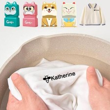 Personalisierter Name Stempel für Kinder Kinder,Selbstfärbende Kleidung Label♛