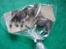 Tiergruppe; Hausesel, VEB Plaho, DDR (Art-Nr.: 01704) -neuwertig, unbespielt