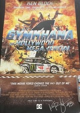 HANDSIGNIERT! Ken Block GYMKHANA Plakat LIMITED 60/300 SAMMLERWERT!