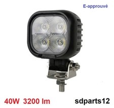 Scheinwerfer Arbeits- LED 12V 24V 40W 3200Lm 6000K Weißlicht Farm Traktor 4x4 E9