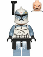 LEGO Minifigur Clone Trooper Commander Wolffe 104. Bat. 'Wolfpack' sw0330 TOP