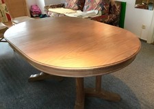 TOP Esszimmertisch Massivholz Pinie 160x 108x 75 cm (Erweiterbar bis 3 Meter)