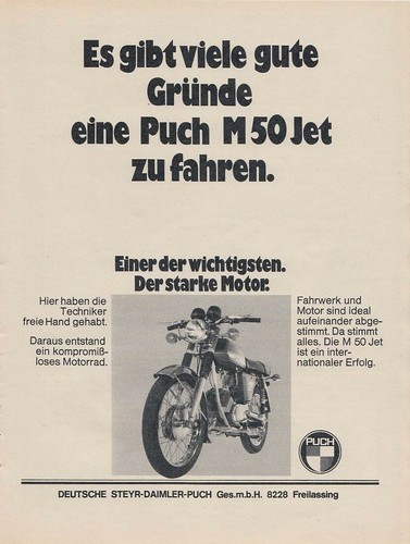 Puch jet reklame - puch,
