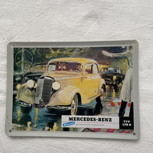 Blechschild mercedes benz - blechschild,