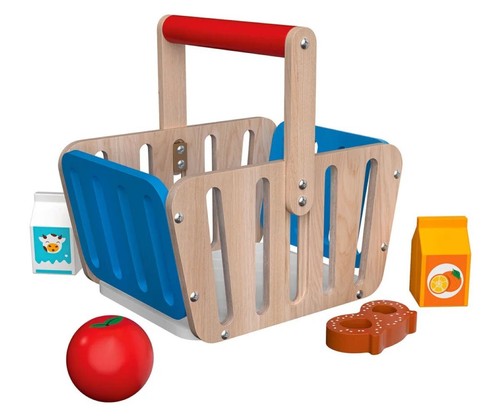 Playtive einkaufskorb holz - einkaufskorb,