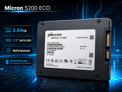 Micron 5200 eco - 3.84tb, ssd