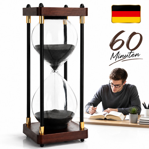 Schwarz metall stundenglas - metall, 60