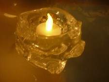 Art Deco Glasteelichthalter-sign.Charles Schneider France