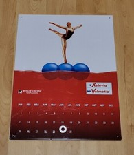 Blechschild Kalender "Berlin Chemie" - Werbeschild - ca. 40 x 30 cm  - gebraucht
