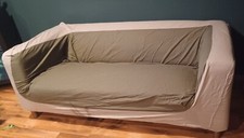 Ikea Klippan Sofa Bezug beige khaki 2 Sitzer 