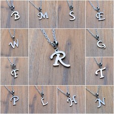 INITIALEN Edelstahl Halskette