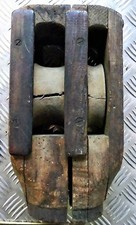 Flaschenzug Seilwinde Seilrollen 19. Jh. oder älter