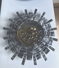 Wandlampe Brutalistische Lampe aus Schweden Eisen & Glas