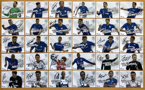 Schalke autogrammkarte - schalke,