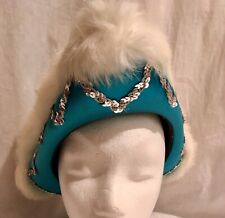 Gardekostüm - Dreispitz Hut hochwertig Kostümwerkstatt türkis silber