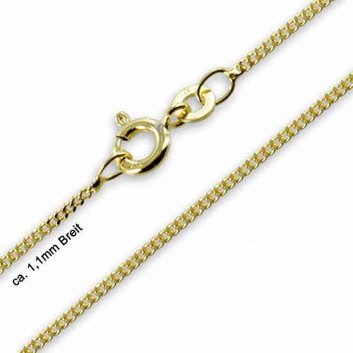 Panzerkette flach gelbgold - panzerkette,