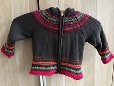 Catimini Strickjacke Viscose, Mohair, Angora & Fleece gefüttert Gr 92, Kapuze