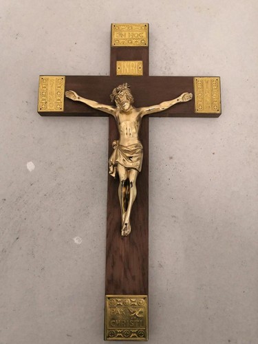 Antikes kruzifix holzkreuz - kruzifix,