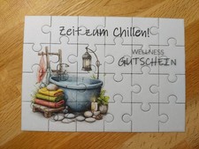 Puzzle Karte Gutschein