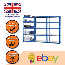 3 BAY MEGA DEAL Garagenregale Fachregal 5 Ebenen Regal schraubenlos Schwerlast