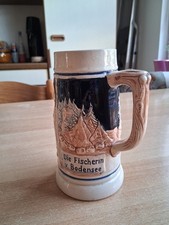 alter  Relief Bierkrug "Die