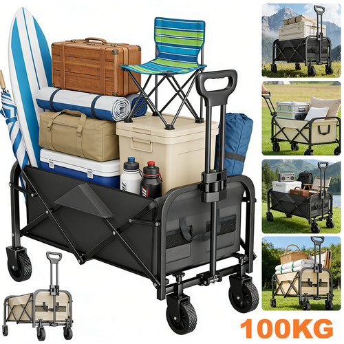 100kg bollerwagen faltbar - 100kg,