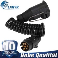 Universell 12V Anhänger Spiralkabel 7 Polig 2 M Spiralkabel Verlängerung PKW KFZ