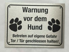 Warnung vor dem Hund Schild