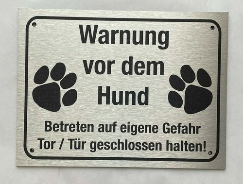 Warnung vor dem - hund, schild